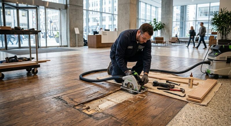 Our team working on Flooring Service projects in Johnston, RI