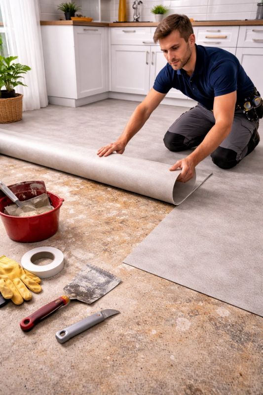 Linoleum Floor Installation in Saunderstown, RI