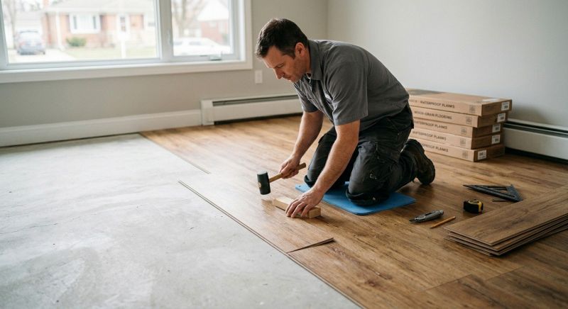 Linoleum Floor Installation in West Warwick, RI