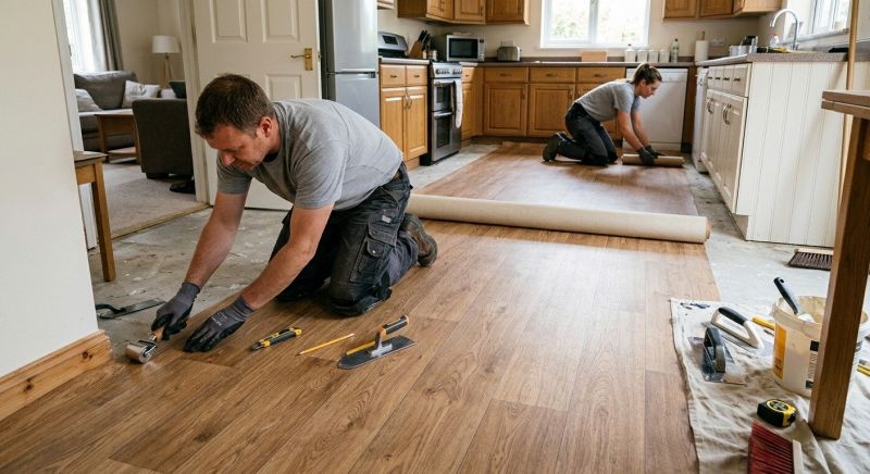 Linoleum Flooring Replacement in Johnston, RI