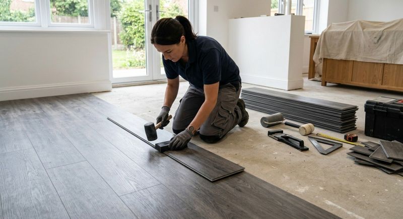 Luxury Vinyl Tile Installation in North Scituate, RI