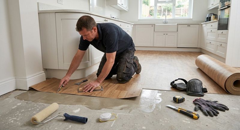 Sheet Linoleum Installation in Lincoln, RI