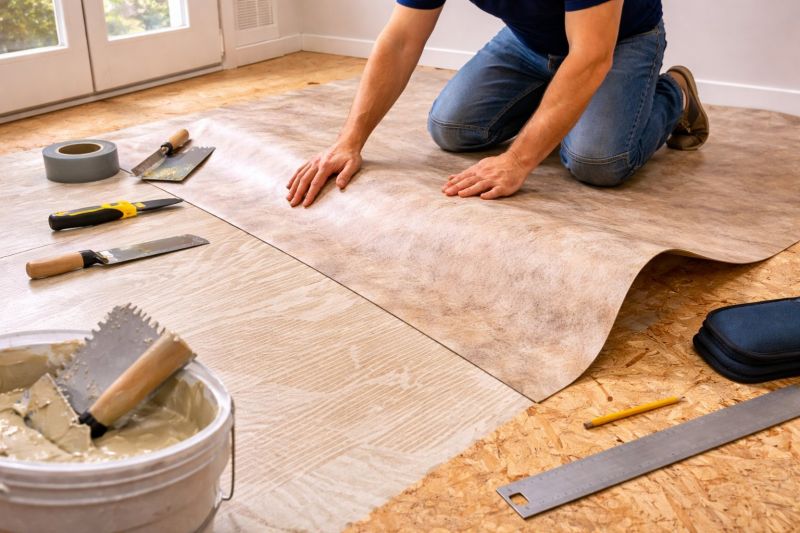 Sheet Vinyl Installation in Warren, RI