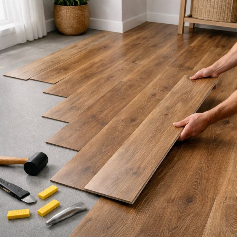 Vinyl Plank Floor Installation in Johnston, RI